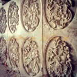 decorative natural stone cnc engraving