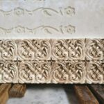 cnc stone carving art border relief