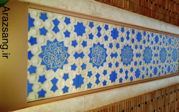 stone marquetry, waterjet, CNC, building floors, lobby, interior decoration, flooring, natural stone, beautiful designs, stone art معرق سنگی, واترجت, CNC, کف ساختمان, لابی, دکوراسیون داخلی, کفپوش, سنگ طبیعی, طرح‌های زیبا, هنر سنگی