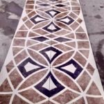 waterjet stone medallion modern marble floor