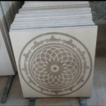 waterjet stone medallion modern marble floor