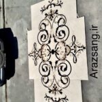 waterjet stone medallion modern marble floor