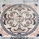 waterjet stone medallion modern marble floor